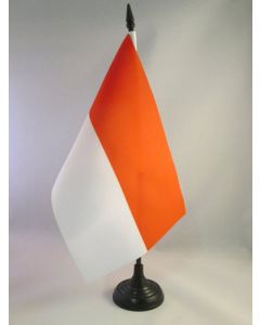 DRAPEAU DE TABLE INDONÉSIE 21x14cm - PETIT DRAPEAUX DE BUREAU INDONÉSIEN 14 x 21 cm