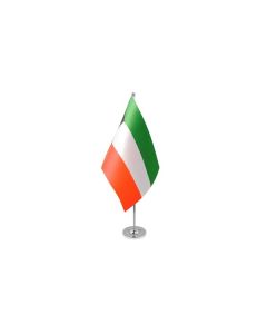 DRAPEAU DE TABLE prestige KOWEÏT 22x15cm en SATIN - GRAND DRAPEAUX DE BUREAU KOWEÏTIEN 15 x 22 cm
