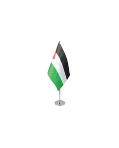 DRAPEAU DE TABLE prestige PALESTINE 22x15cm en SATIN - GRAND DRAPEAUX DE BUREAU PALESTINIEN 15 x 22 cm