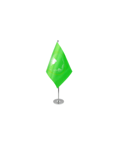 DRAPEAU DE TABLE prestige UNION AFRICAINE 22x15cm en SATIN - GRAND DRAPEAUX DE BUREAU AFRICAIN 15 x 22 cm