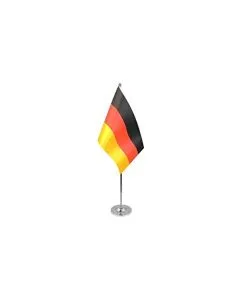 DRAPEAU DE TABLE prestige ALLEMAGNE 22x15cm en SATIN - GRAND DRAPEAUX DE BUREAU ALLEMAND 15 x 22 cm