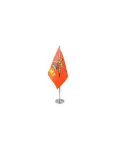 DRAPEAU DE TABLE prestige ARMÉE DE TERRE BRITANNIQUE 22x15cm en SATIN - GRAND DRAPEAUX DE BUREAU BRITISH ARMY - ROYAUME-UNI 15 x 22 cm