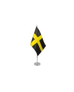 DRAPEAU DE TABLE prestige SAINT DAVID 22x15cm en SATIN - GRAND DRAPEAUX DE BUREAU SAINT DAVID\'S DAY - PAYS DE GALLES 15 x 22 cm