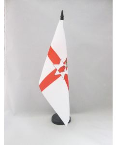 DRAPEAU DE TABLE IRLANDE DU NORD 21x14cm - PETIT DRAPEAUX DE BUREAU NORD IRLANDAIS 14 x 21 cm