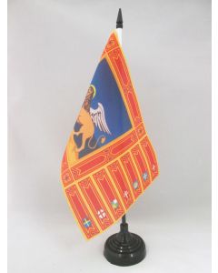 DRAPEAU DE TABLE VÉNÉTIE 21x14cm - PETIT DRAPEAUX DE BUREAU VÉNITIEN - VENETO - ITALIE 14 x 21 cm