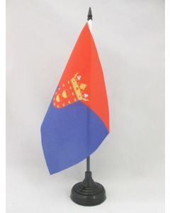 DRAPEAU DE TABLE LANZAROTE 21x14cm - PETIT DRAPEAUX DE BUREAU LANCEROTTE - LAS PALMAS - CANARIES 14 x 21 cm