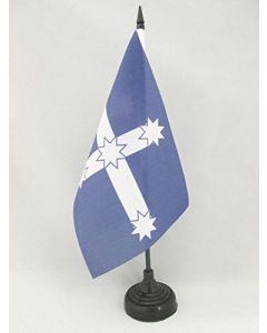 DRAPEAU DE TABLE EUREKA 21x14cm - PETIT DRAPEAUX DE BUREAU VICTORIA - AUSTRALIE 14 x 21 cm