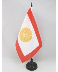 DRAPEAU DE TABLE JAPON KOUZOKU 21x14cm - PETIT DRAPEAUX DE BUREAU IMPÉRIAL JAPONAIS 14 x 21 cm