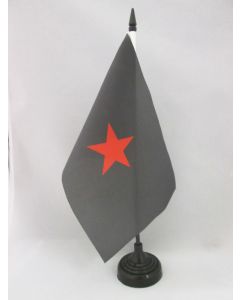 DRAPEAU DE TABLE ARMÉE ZAPATISTE DE LIBÉRATION NATIONALE 21x14cm - PETIT DRAPEAUX DE BUREAU EZLN MEXIQUE 14 x 21 cm