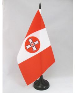 DRAPEAU DE TABLE KU KLUX KLAN 21x14cm - PETIT DRAPEAUX DE BUREAU DU KKK 14 x 21 cm