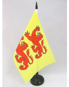 DRAPEAU DE TABLE HAUTES-PYRÉNÉES 21x14cm - PETIT DRAPEAUX DE BUREAU DÉPARTEMENT HAUT-PYRÉNÉEN 14 x 21 cm