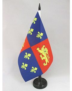DRAPEAU DE TABLE LANDES 21x14cm - PETIT DRAPEAUX DE BUREAU DÉPARTEMENT LANDAIS 14 x 21 cm