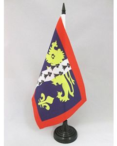 DRAPEAU DE TABLE MAYENNE 21x14cm - PETIT DRAPEAUX DE BUREAU DÉPARTEMENT MAYENNAIS 14 x 21 cm