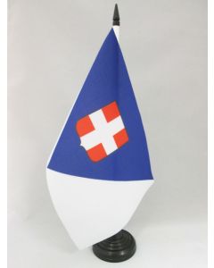 DRAPEAU DE TABLE DÉPARTEMENT DE LA SAVOIE 21x14cm - PETIT DRAPEAUX DE BUREAU DÉPARTEMENT SAVOYARD 14 x 21 cm