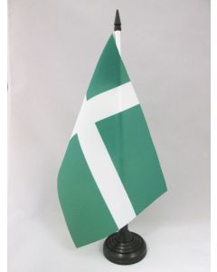 DRAPEAU DE TABLE PORTO RICO INDÉPENDANTISTE 21x14cm - PETIT DRAPEAUX DE BUREAU DU PARTI INDÉPENDANTISTE PORTORICAIN 14 x 21 cm