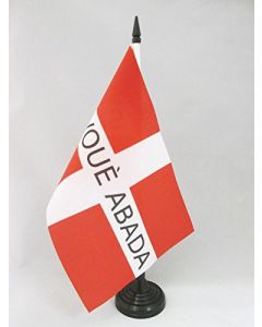 DRAPEAU DE TABLE SAVOIE INDÉPENDANTISTE 21x14cm - PETIT DRAPEAUX DE BUREAU SAVOYARD LIBRE 14 x 21 cm