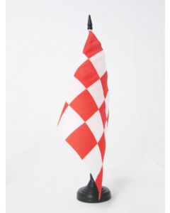 DRAPEAU DE TABLE PROVINCE DE BRABANT-SEPTENTRIONAL 21x14cm - PETIT DRAPEAUX DE BUREAU BRABANT-DU-NORD AUX PAYS-BAS 14 x 21 cm