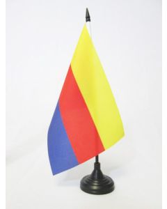 DRAPEAU DE TABLE PROVINCE DE HOLLANDE-SEPTENTRIONALE 21x14cm - PETIT DRAPEAUX DE BUREAU NOORD-HOLLAND AUX PAYS-BAS 14 x 21 cm