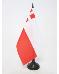 DRAPEAU DE TABLE PROVINCE D\'UTRECHT 21x14cm - PETIT DRAPEAUX DE BUREAU ULTRECHT AUX PAYS-BAS 14 x 21 cm