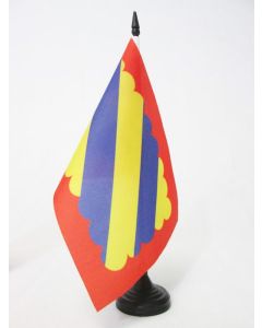 DRAPEAU DE TABLE NIÍ?VRE 21x14cm - PETIT DRAPEAUX DE BUREAU DU DÍ?PARTEMENT NIVERNAIS 14 x 21 cm