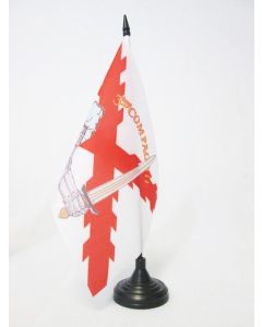 DRAPEAU DE TABLE LÍ?GION WALLONIE 21x14cm - PETIT DRAPEAUX DE BUREAU DE LÍ?ON DEGRELLE 14 x 21 cm