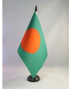 DRAPEAU DE TABLE BANGLADESH 21x14cm - PETIT DRAPEAUX DE BUREAU BANGLADAIS 14 x 21 cm