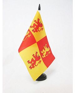 DRAPEAU DE TABLE PRINCE DE GALLES OWAIN GLYNDWR 21x14cm - PETIT DRAPEAUX DE BUREAU GALLOIS 14 x 21 cm