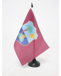 DRAPEAU DE TABLE Í?QUIPE DES INDES OCCIDENTALES 21x14cm - PETIT DRAPEAUX DE BUREAU WEST INDIES 14 x 21 cm