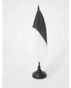 DRAPEAU DE TABLE CANTON DE FRIBOURG 15x15cm - PETIT DRAPEAUX DE BUREAU FREIBURG - FR SUISSE 15 x 15 cm