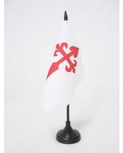 DRAPEAU DE TABLE ORDRE DE DOBRIN 15x15cm - PETIT DRAPEAUX DE BUREAU FRÍ?RES DE DOBRZYN 15 x 15 cm