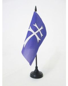 DRAPEAU DE TABLE CONFRÍ?RIE DE L\'ARCHE DU SAINT-ESPRIT 15x15cm - PETIT DRAPEAUX DE BUREAU CONFRÍ?RIE DU SAINT-ESPRIT 15 x 15 cm