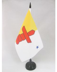 DRAPEAU DE TABLE NUNAVUT 21x14cm - PETIT DRAPEAUX DE BUREAU CANADIEN - CANADA 14 x 21 cm