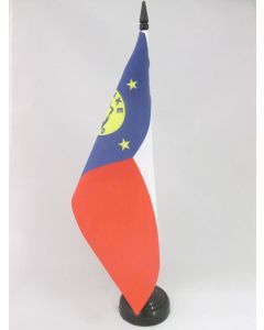 DRAPEAU DE TABLE WAKE 21x14cm - PETIT DRAPEAUX DE BUREAU AMÉRICAIN 14 x 21 cm