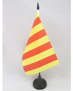 DRAPEAU DE TABLE COMTÉ DE PROVENCE 21x14cm - PETIT DRAPEAUX DE BUREAU PROVENÇAL 14 x 21 cm