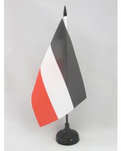 DRAPEAU DE TABLE HAUTE-VOLTA 21x14cm - PETIT DRAPEAUX DE BUREAU HAUTE VOLTA - AFRIQUE-OCCIDENTALE FRANÇAIS 14 x 21 cm