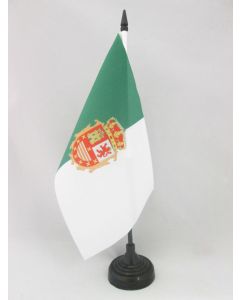 DRAPEAU DE TABLE FUERTEVENTURA 21x14cm - PETIT DRAPEAUX DE BUREAU DE FUERTEVENTURA - ILES CANARIES 14 x 21 cm