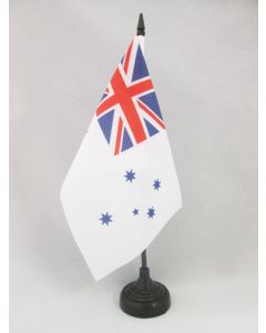 DRAPEAU DE TABLE AUSTRALIE ROYAL AUSTRALIAN NAVY 21x14cm - PETIT DRAPEAUX DE BUREAU PAVILLON MARINE ROYALE AUSTRALIENNE 14 x 21 cm