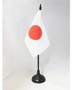 DRAPEAU DE TABLE JAPON 15x10cm - PETIT DRAPEAUX DE BUREAU JAPONAIS 10 x 15 cm