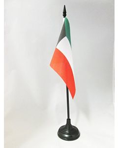 DRAPEAU DE TABLE KOWEÏT 15x10cm - PETIT DRAPEAUX DE BUREAU KOWEÏTIEN 10 x 15 cm