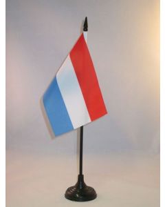 DRAPEAU DE TABLE LUXEMBOURG 15x10cm - PETIT DRAPEAUX DE BUREAU LUXEMBOURGEOIS 10 x 15 cm