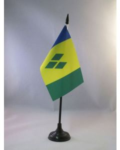 DRAPEAU DE TABLE SAINT VINCENT 15x10cm - PETIT DRAPEAUX DE BUREAU SAINT-VINCENTAIS 10 x 15 cm