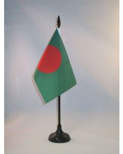 DRAPEAU DE TABLE BANGLADESH 15x10cm - PETIT DRAPEAUX DE BUREAU BANGLADAIS 10 x 15 cm