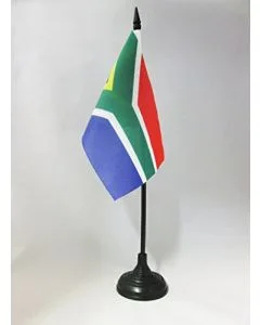 DRAPEAU DE TABLE AFRIQUE DU SUD 15x10cm - PETIT DRAPEAUX DE BUREAU SUD AFRICAIN 10 x 15 cm