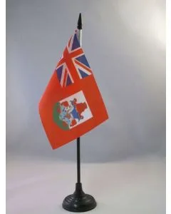 DRAPEAU DE TABLE BERMUDES 15x10cm - PETIT DRAPEAUX DE BUREAU DES BERMUDES 10 x 15 cm