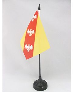 DRAPEAU DE TABLE LORRAINE 15x10cm - PETIT DRAPEAUX DE BUREAU LORRAIN - FRANCE 10 x 15 cm