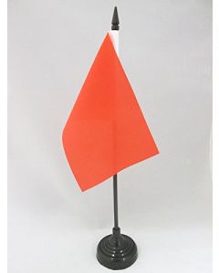 DRAPEAU DE TABLE UNICOLORE ROUGE 15x10cm - PETIT DRAPEAUX DE BUREAU DE COULEUR ROUGE 10 x 15 cm