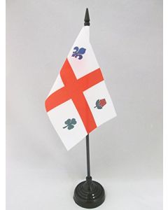 DRAPEAU DE TABLE MONTRÉAL 15x10cm - PETIT DRAPEAUX DE BUREAU CANADIEN - CANADA 10 x 15 cm