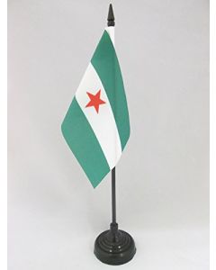 DRAPEAU DE TABLE ANDALOUSIE ARBONAIDA 15x10cm - PETIT DRAPEAUX DE BUREAU ANDALOUS INDÉPENDENTISTE 10 x 15 cm