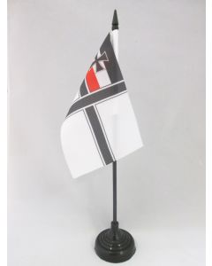 DRAPEAU DE TABLE ALLEMAGNE WWI SANS ÉCUSSON 15x10cm - PETIT DRAPEAUX DE BUREAU ALLEMAND DE GUERRE 10 x 15 cm