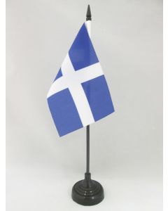 DRAPEAU DE TABLE FLOTTE FRANÇAISE AU XVIIÈ SIÈCLE 15x10cm - PETIT DRAPEAUX DE BUREAU PAVILLON MARIN FRANCE 10 x 15 cm